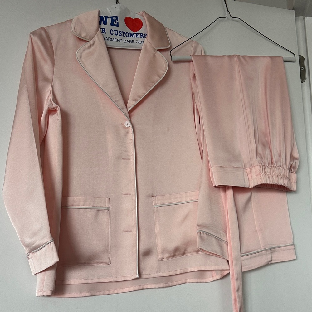 NADINE MERABI DARCIE Luxury Pink Pijamas Set - Picture 2 of 7